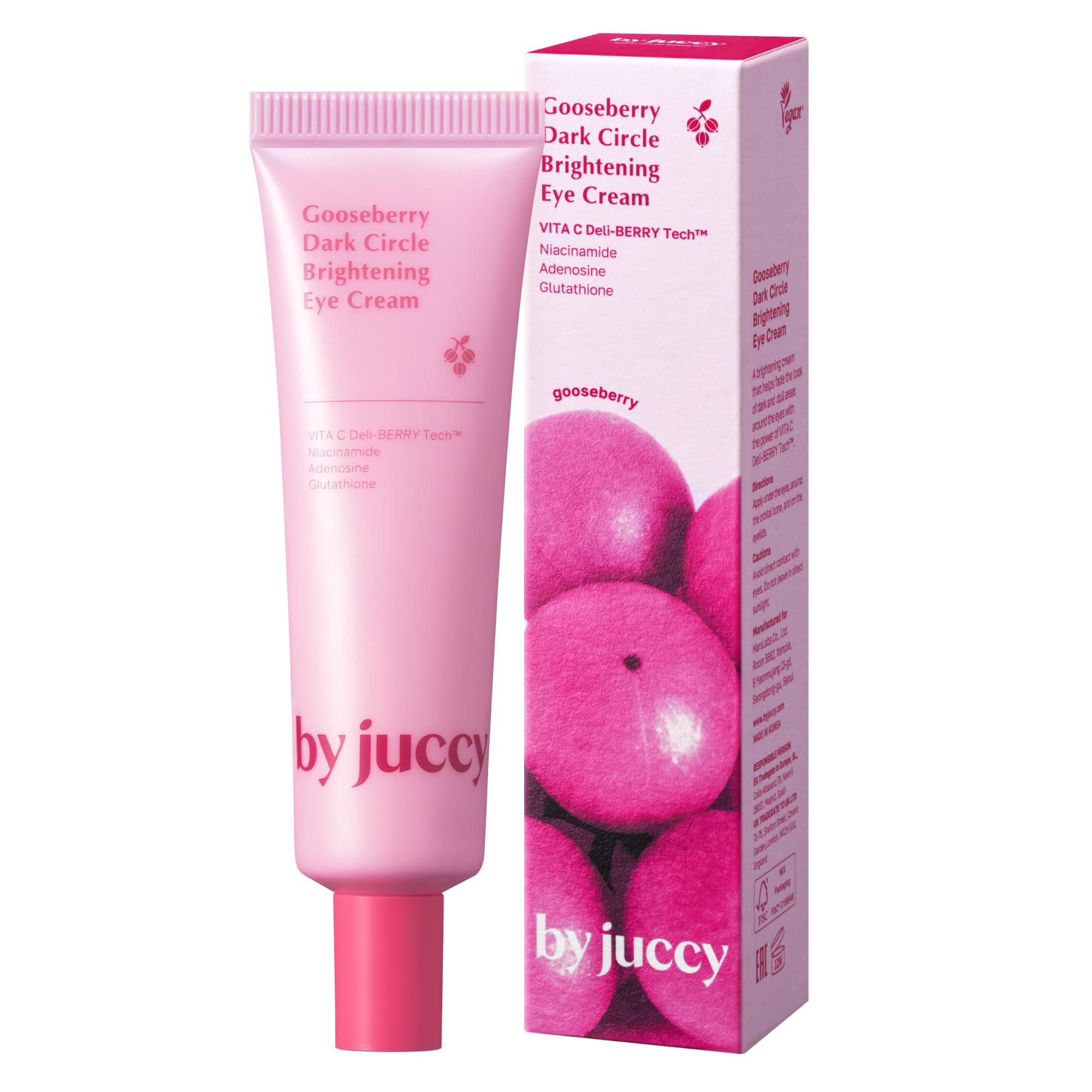 BYJUCCY Gooseberry Eye Cream texture close-up showing velvety feel