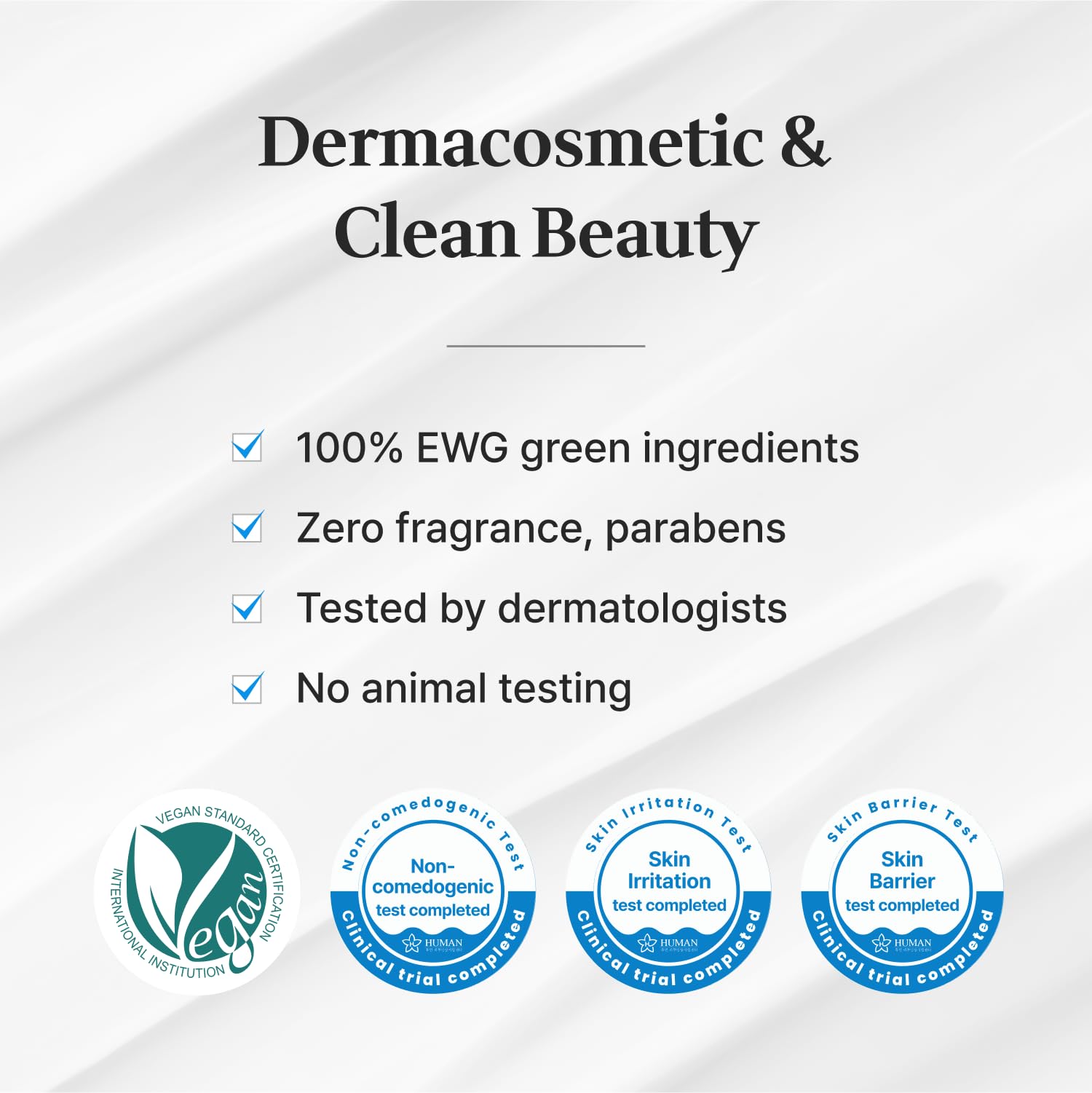 BYNEWCELL Cica Face Moisturizer vegan seal indicates cruelty-free skincare.
