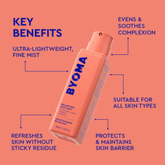 BYOMA Balancing Face Mist bottle on natural background with clean branding