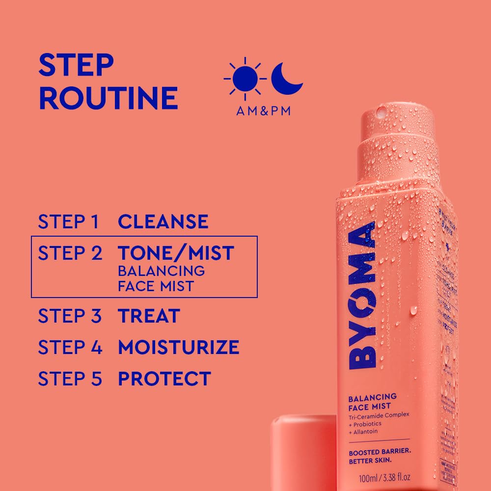BYOMA bottle label close-up confirming alcohol-free and vegan credentials
