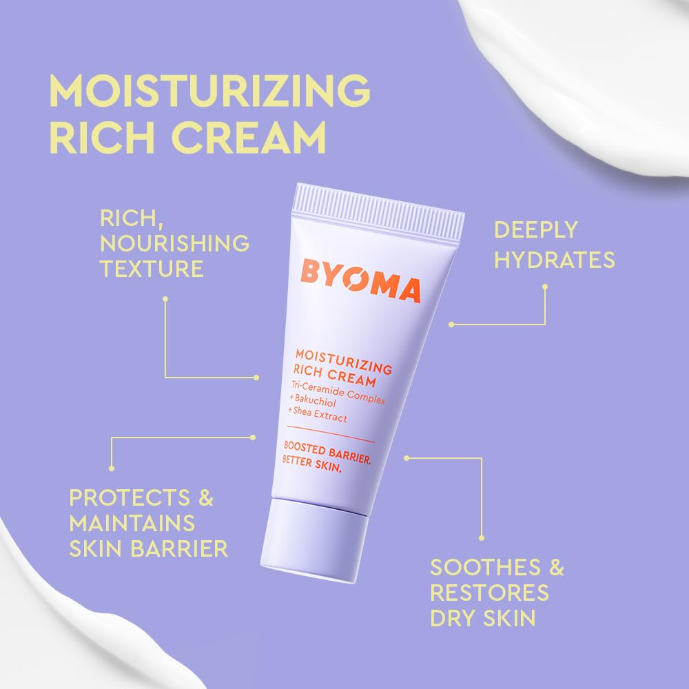 BYOMA So Bright Set texture closeup shows creamy jelly cleanser texture.