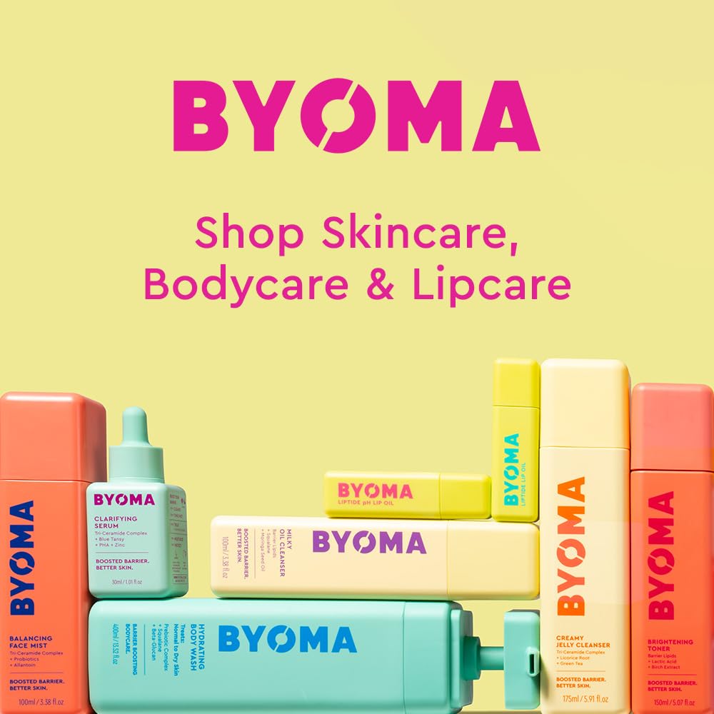 BYOMA cruelty-free icons next to product for ethical skincare