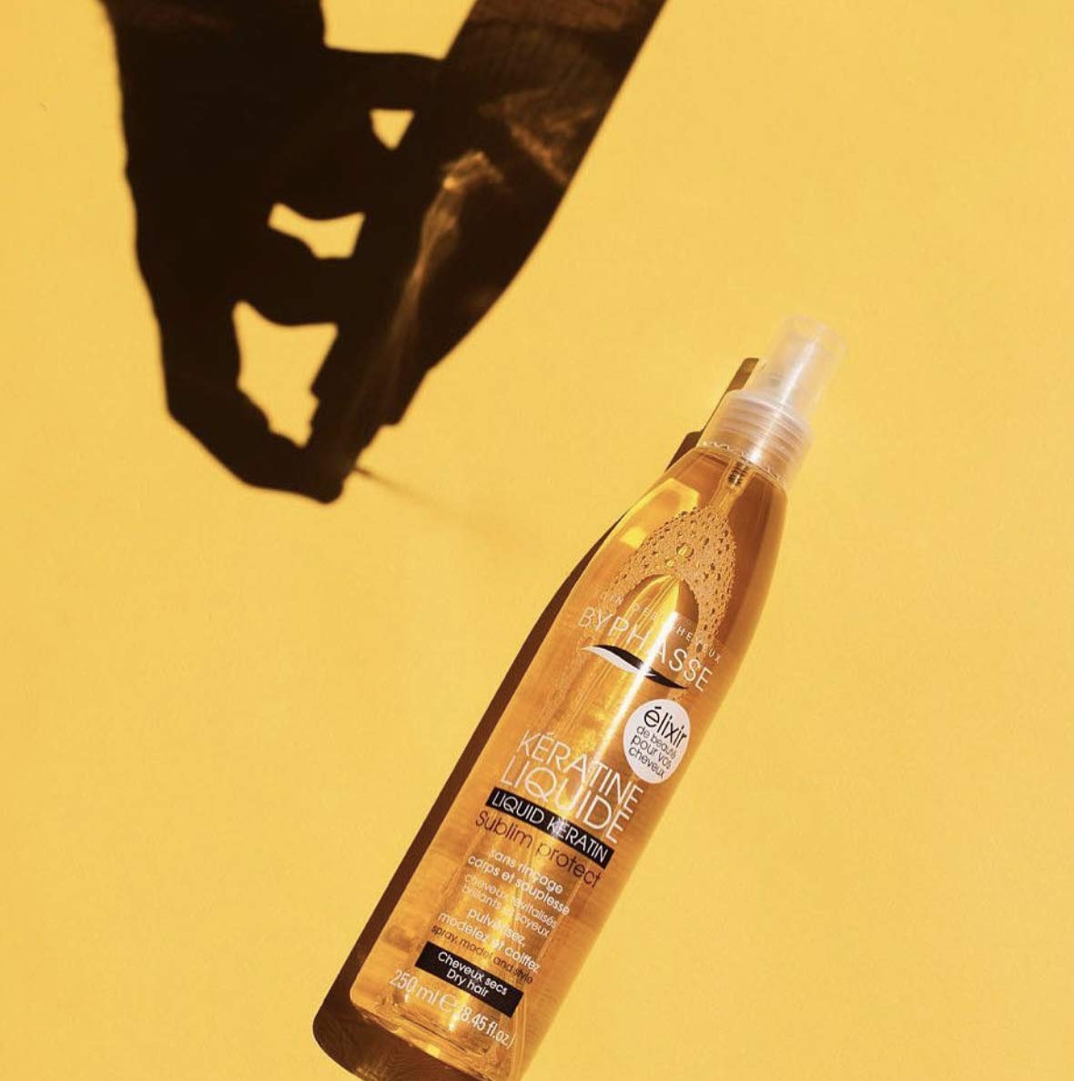 Byphasse Keratin Liquid Protect detangles dry hair with ease