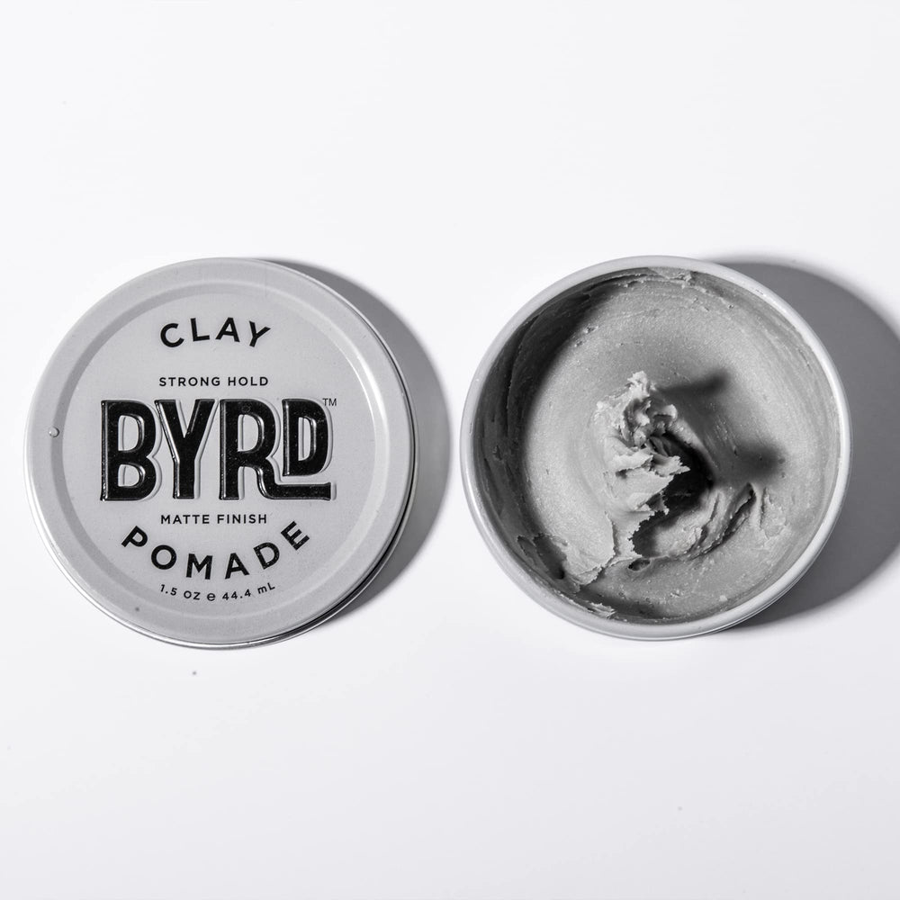 BYRD Hair Clay Pomade flyaway control for a defined silhouette