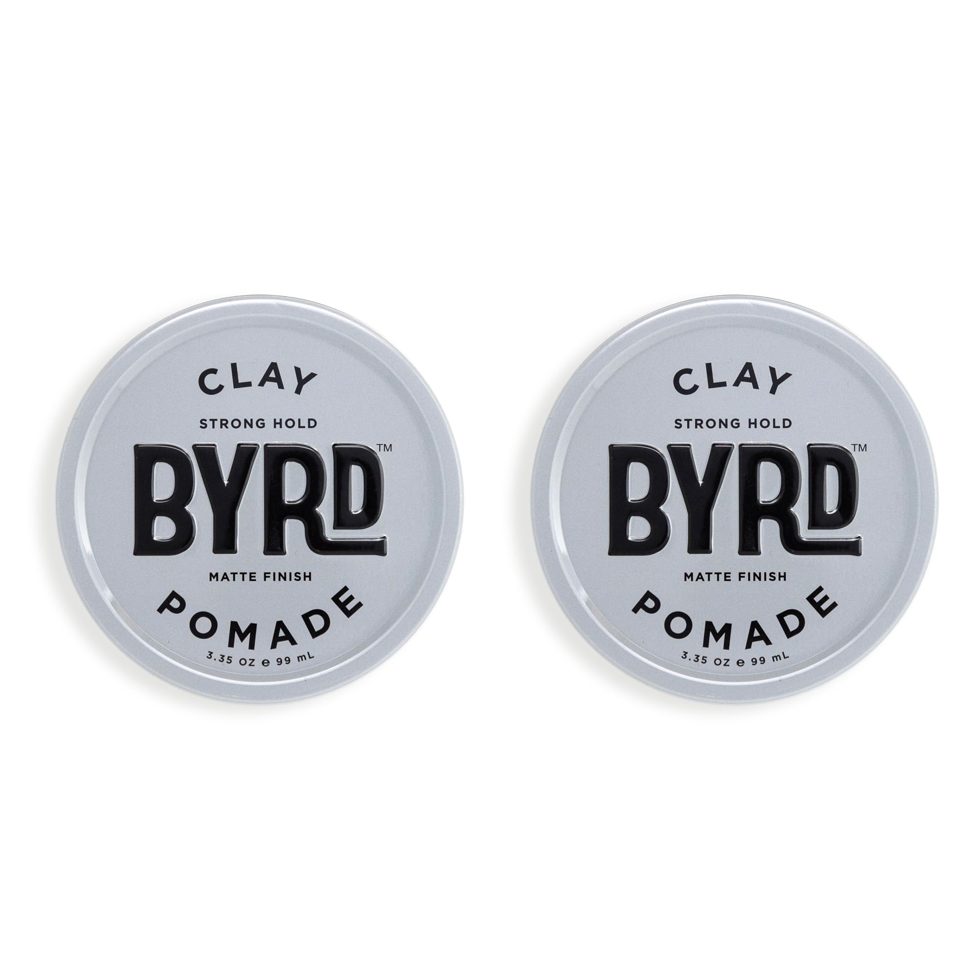 BYRD Hair Clay Pomade two-pack packshot showing value and packaging
