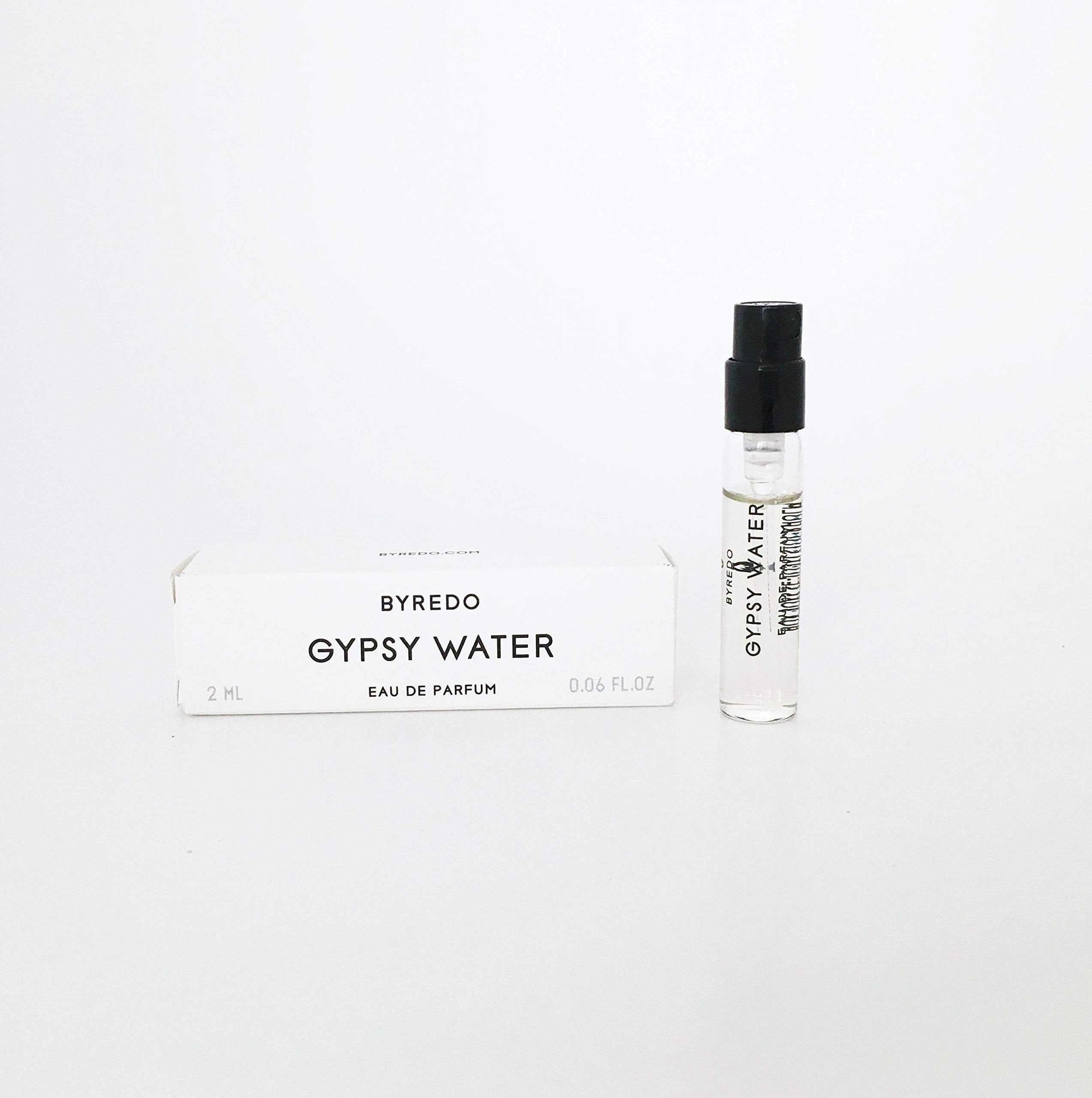 Byredo Gypsy Water bottle close-up showing elegant cap and logo for refined scent exploration.