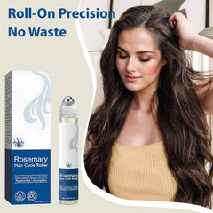 BYXE Rosemary Hair Growth Roll-on applied directly to the scalp for targeted treatment