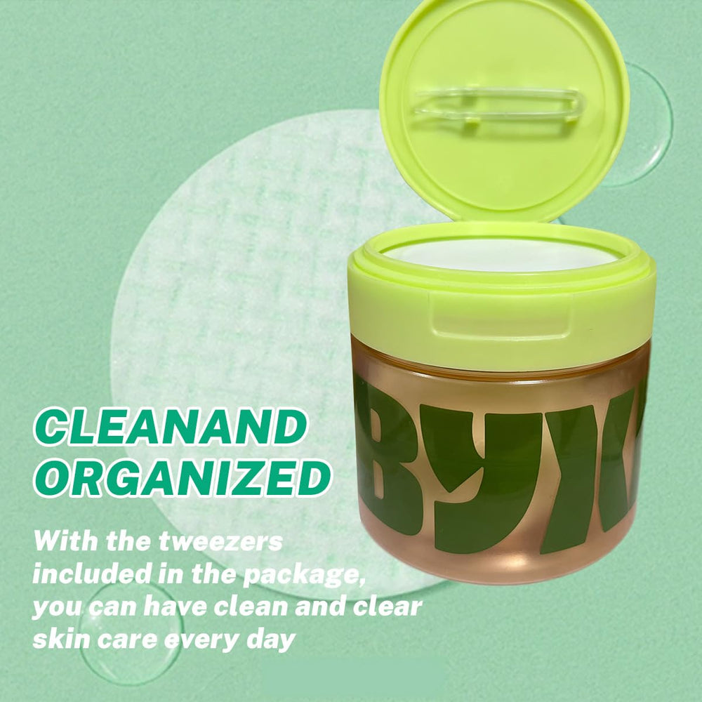 BYXE snail mucin toning pad targets dark spots for even tone.