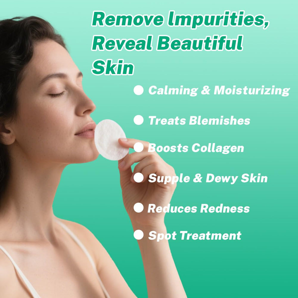 BYXE snail mucin toning pad minimizes visible pores.