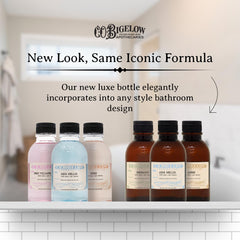 C.O. Bigelow Aqua Mellis label closeup highlighting nourishing ingredients