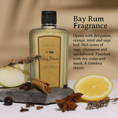 Aloe Vera-infused Bay Rum wash bottle from C.O. Bigelow.