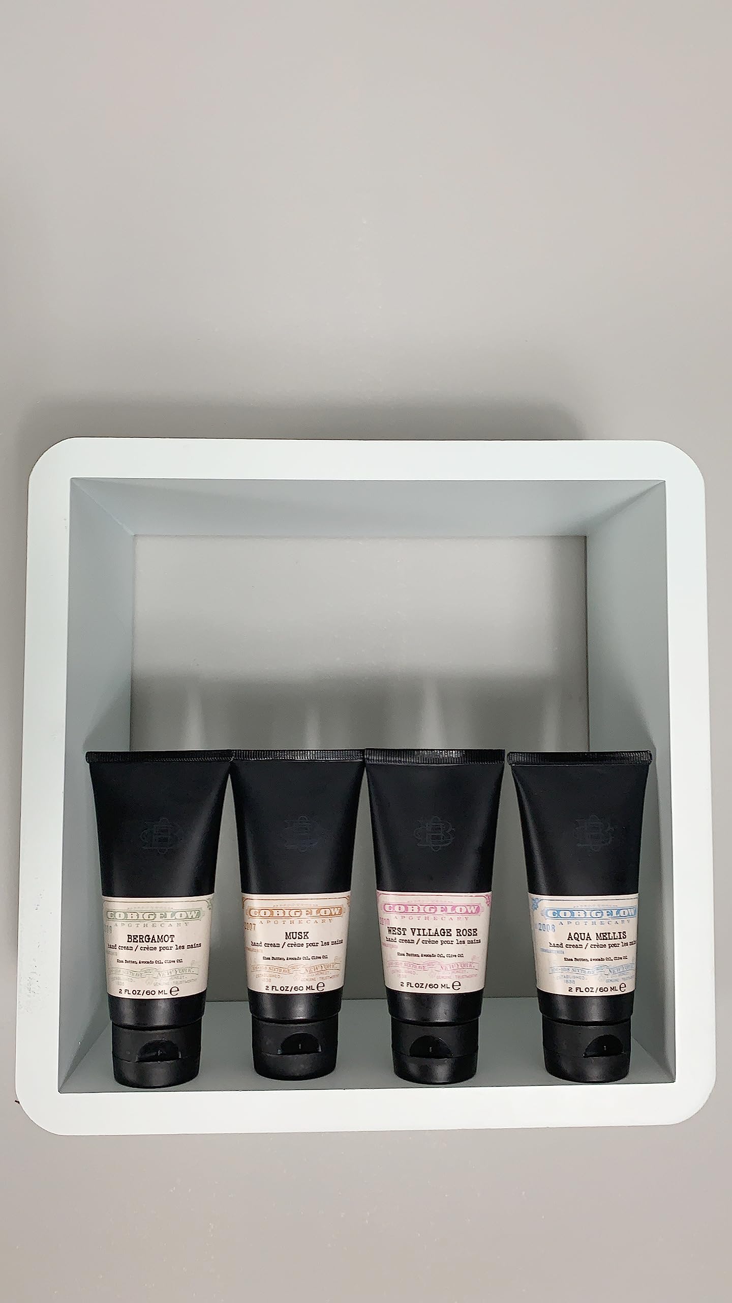 C. O. Bigelow Bergamot Hand Cream packaging shown for everyday use.
