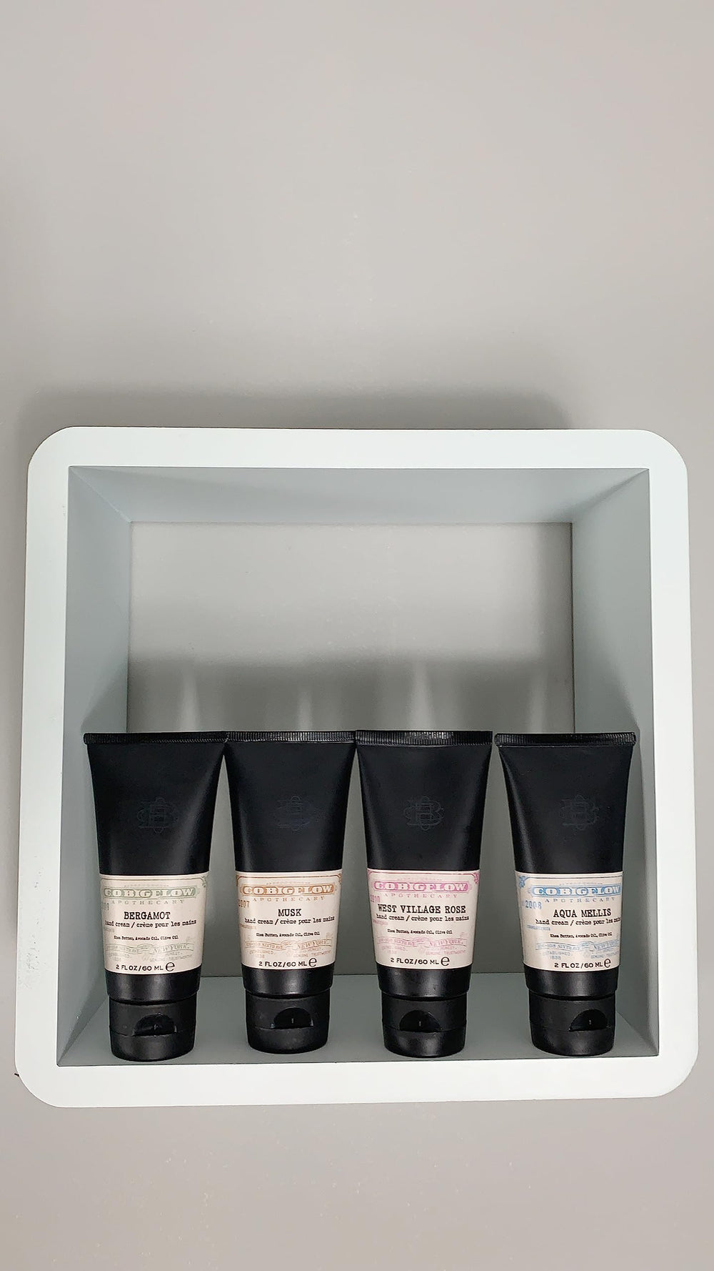 C. O. Bigelow Bergamot Hand Cream packaging shown for everyday use.
