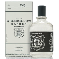 C.O. Bigelow Elixir White bottle front shows a sleek, modern scent for daily confidence.