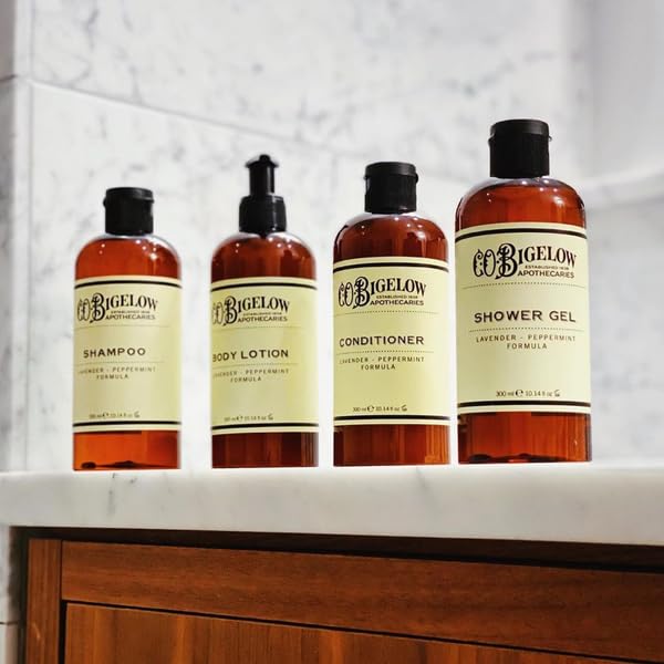 C.O. Bigelow Lavender Peppermint Shower Gel pack contains two bottles for convenient value.