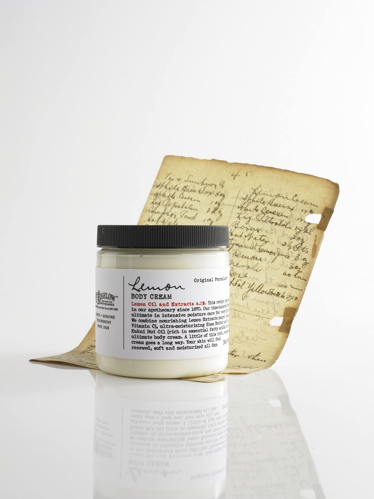 C.O. Bigelow Lemon Body Cream bottle shown for everyday care.
