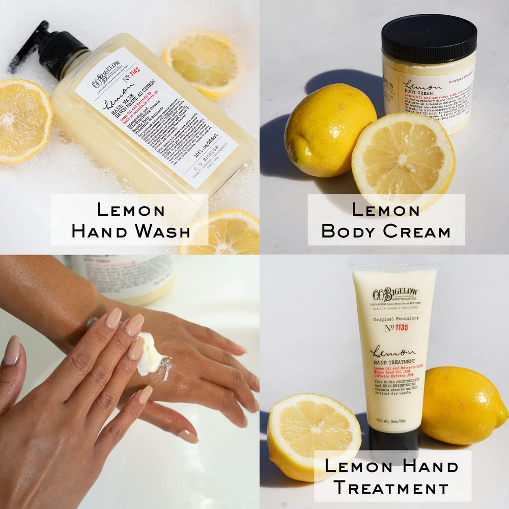 C.O. Bigelow Lemon Body Cream texture showing fast absorption and softness