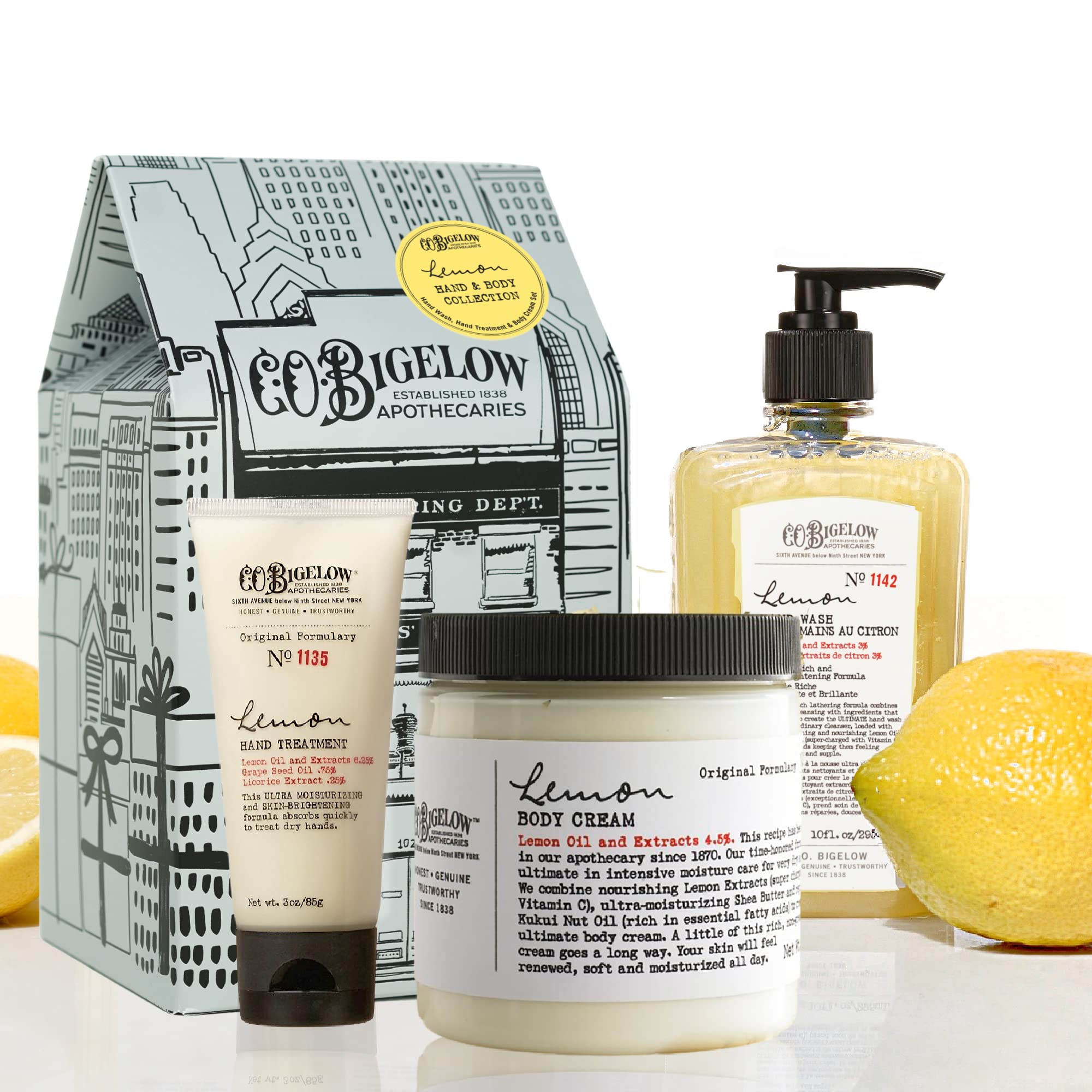 C.O. Bigelow Lemon Hand Wash bottle with refreshing citrus cleanse