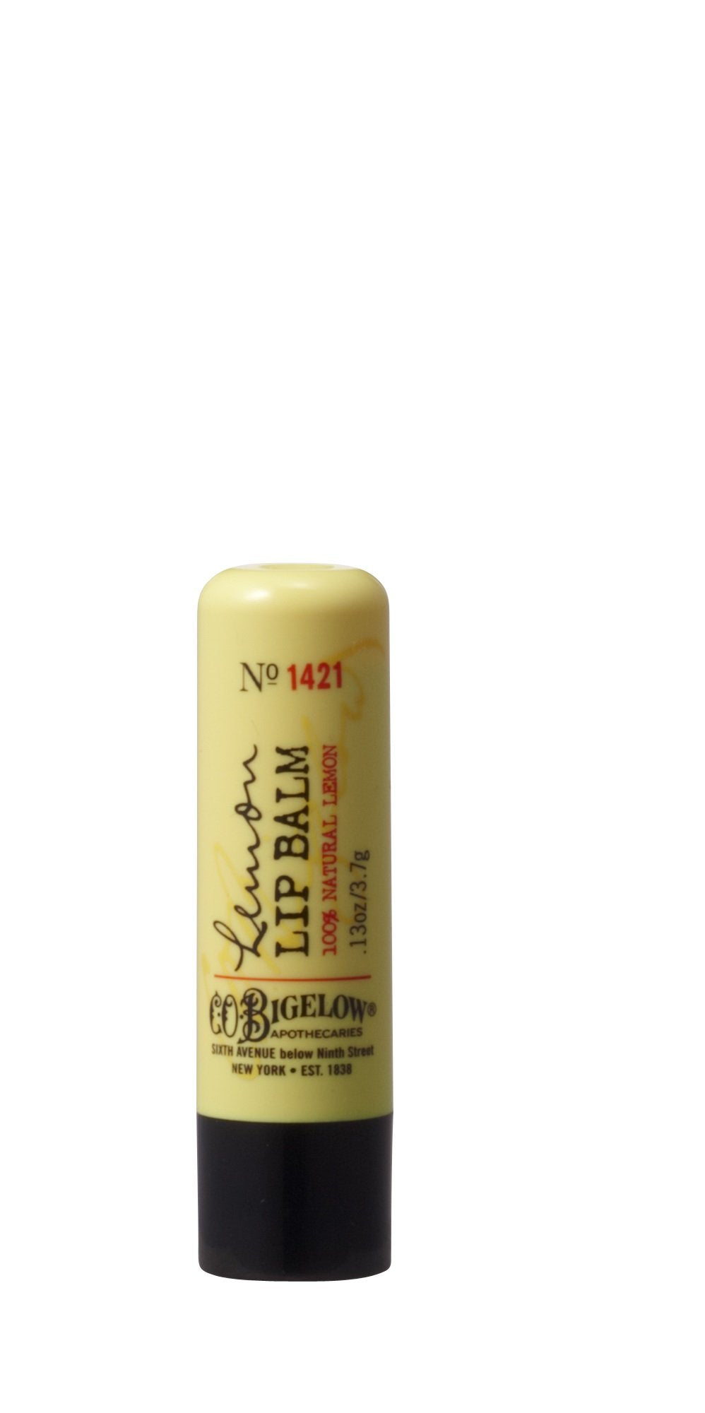 C.O. Bigelow Lemon Lip Balm Stick with no-shine formula for soft, moisturized lips