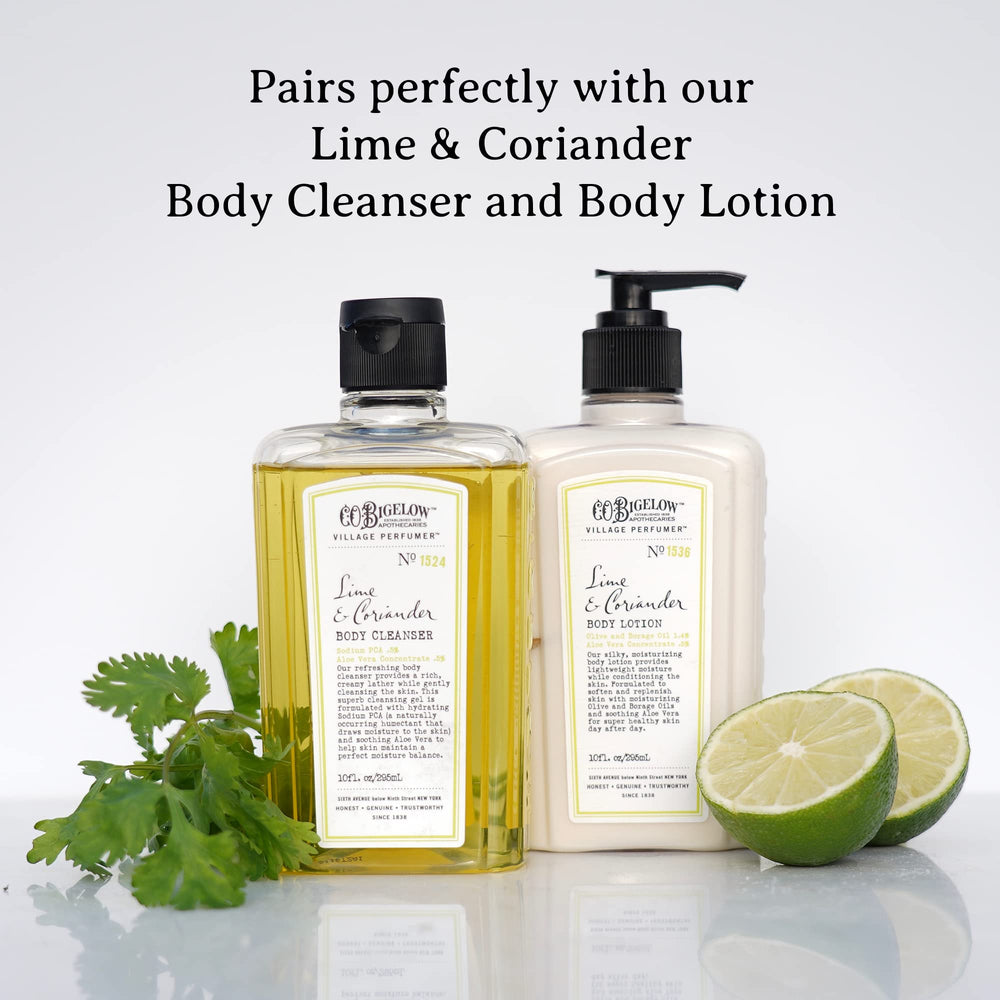 Paraben-free and dye-free formula of C.O. Bigelow Lime Coriander Hand Wash