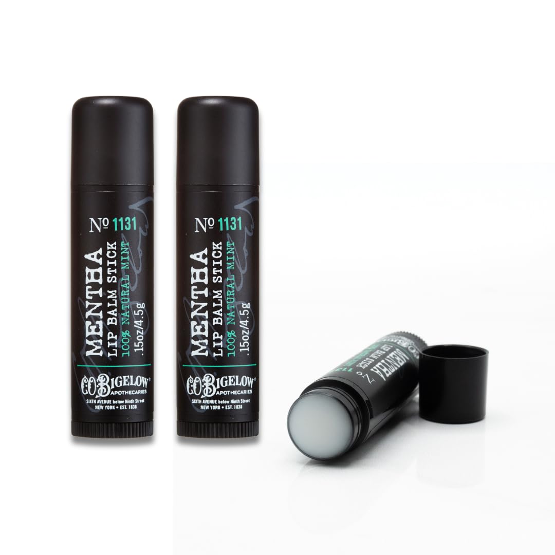 C.O. Bigelow Mentha Lip Balm Stick in your bag provides on-the-go hydration and peppermint freshness.