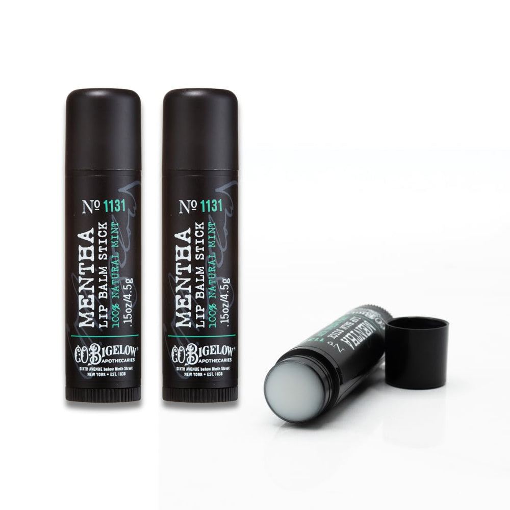 C.O. Bigelow Mentha Lip Balm Stick in your bag provides on-the-go hydration and peppermint freshness.