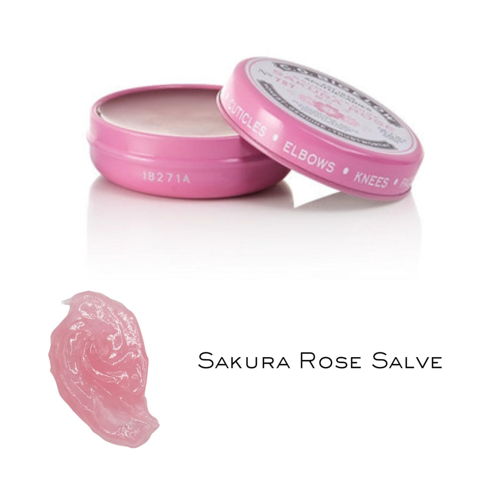 C.O. Bigelow Sakura Rose Salve Tin nourishes hands and elbows with rose softness.