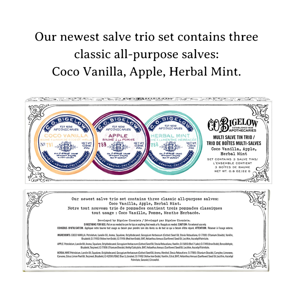 C.O. Bigelow Apple salve tin soothing lips and cuticles