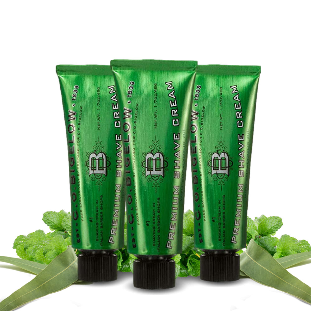C.O. Bigelow Travel Shaving Cream rich-lather for a smooth shave