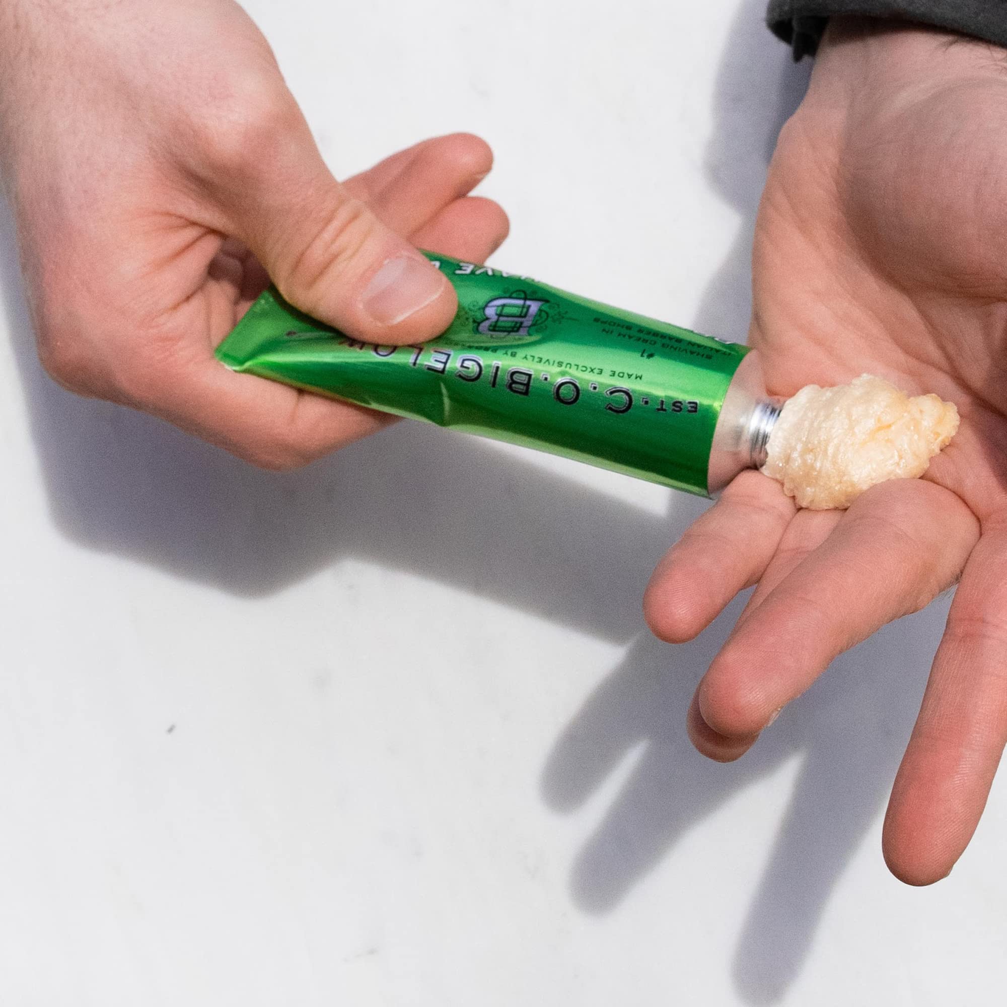 C.O. Bigelow Travel Shaving Cream tsa-friendly-packaging fits carry-on kits