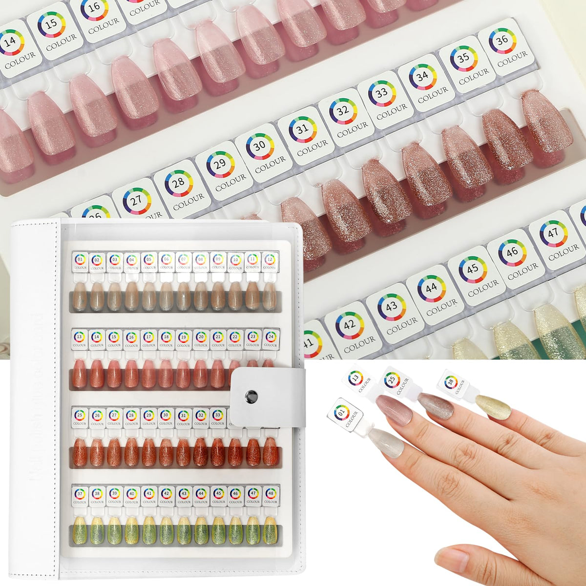 C12rtive 144 Magnetic Nail Color Book cover shows durable professional design.