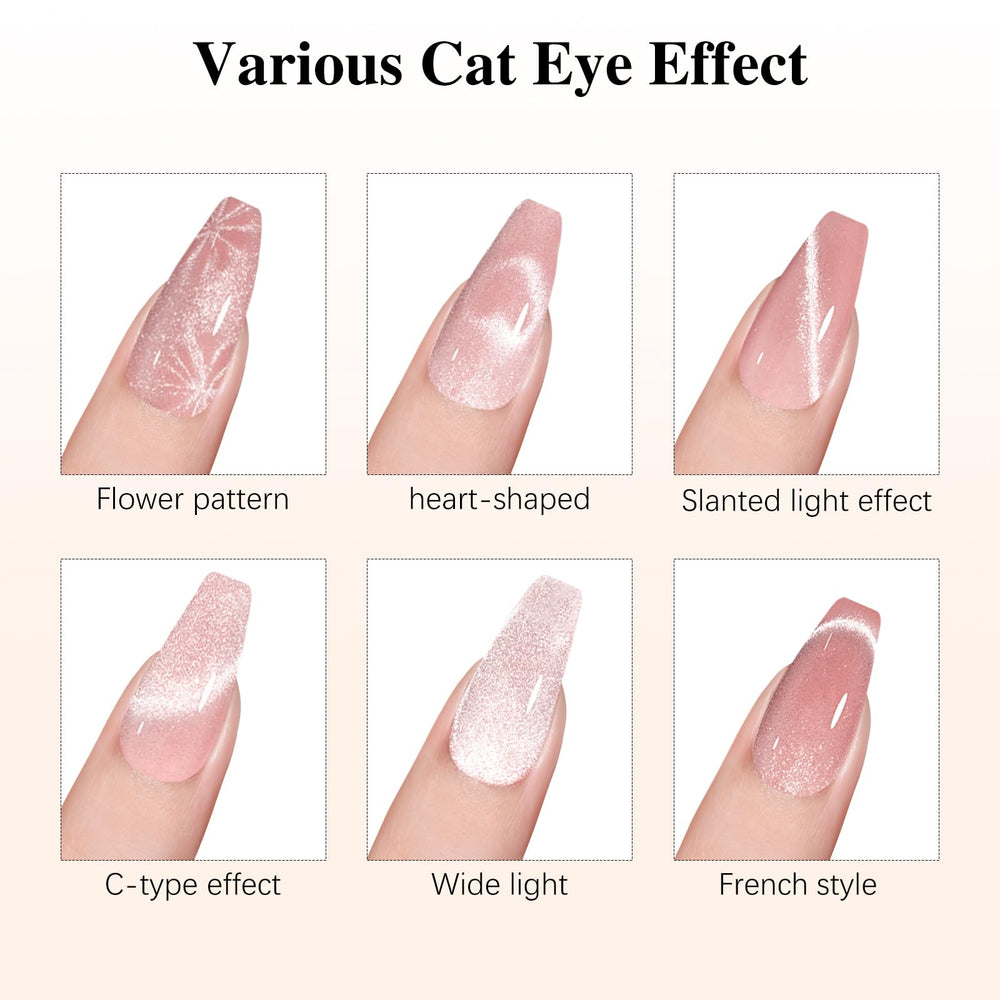 C12rtive heart-shaped cat eye magnet creates elegant heart accents.