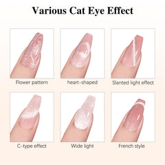 C12rtive heart-shaped cat eye magnet creates elegant heart accents.