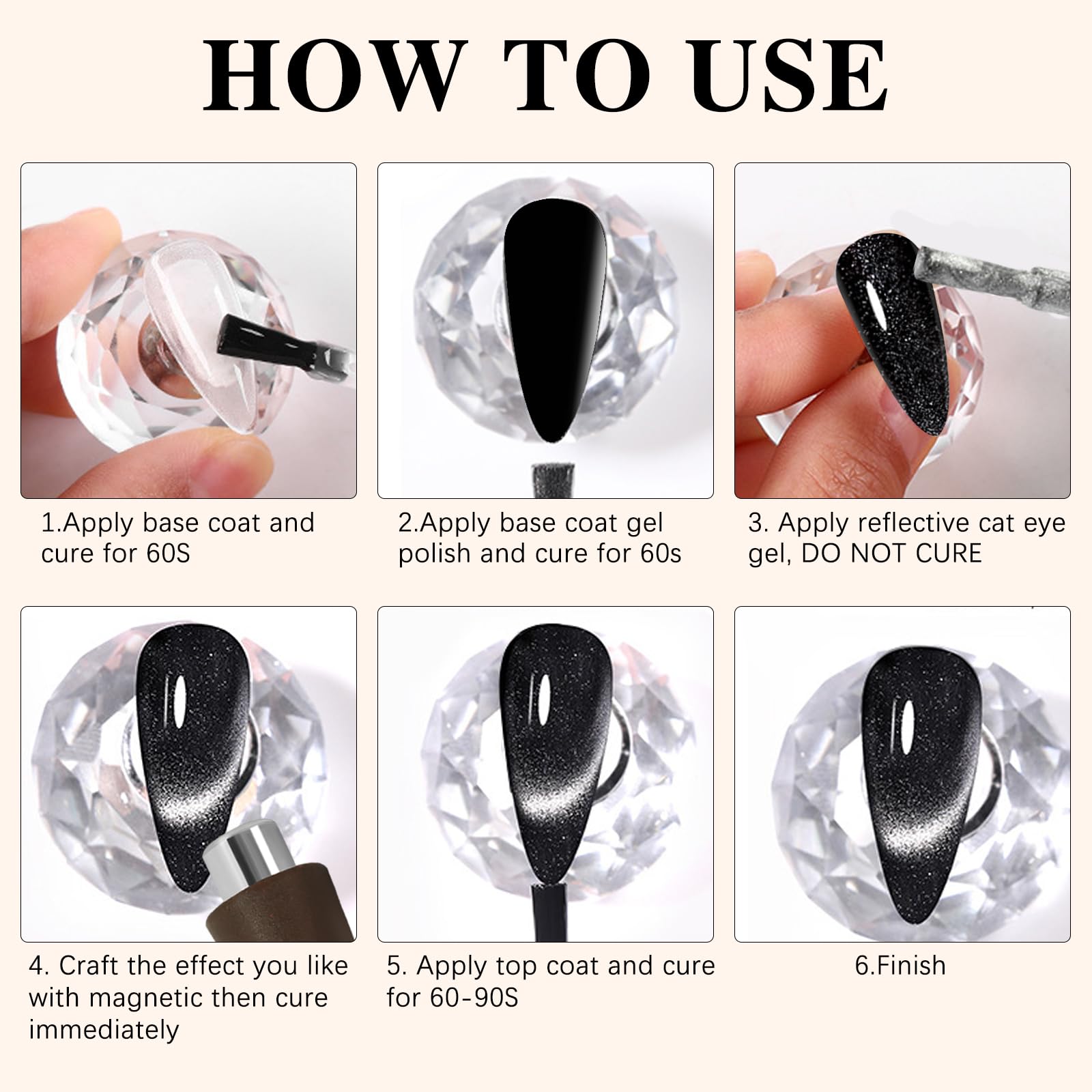 C12rtive magnetic nail art tool for professional patterns.