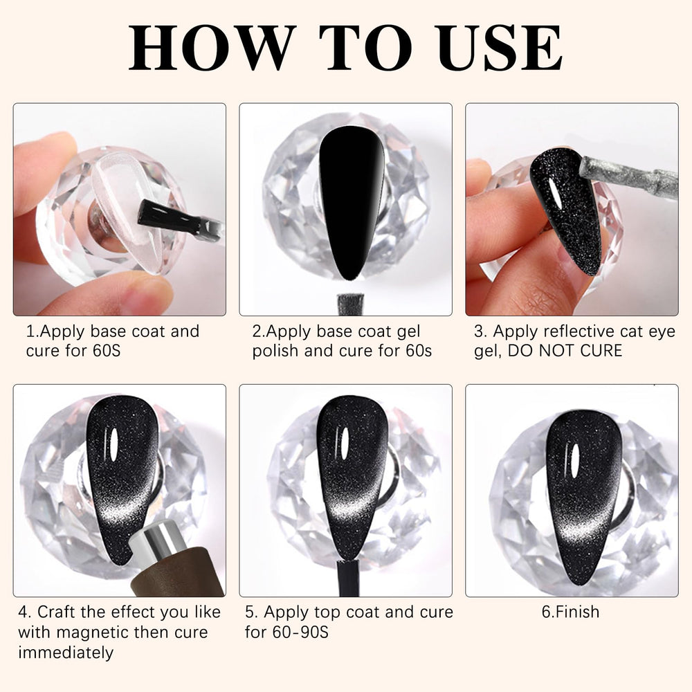 C12rtive magnetic nail art tool for professional patterns.