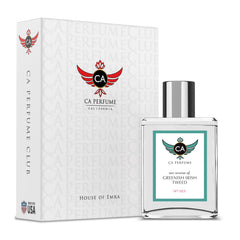 CA Perfume Impression Greenish Irish Tweed bottle showing long-lasting woody floral musk for daily wear