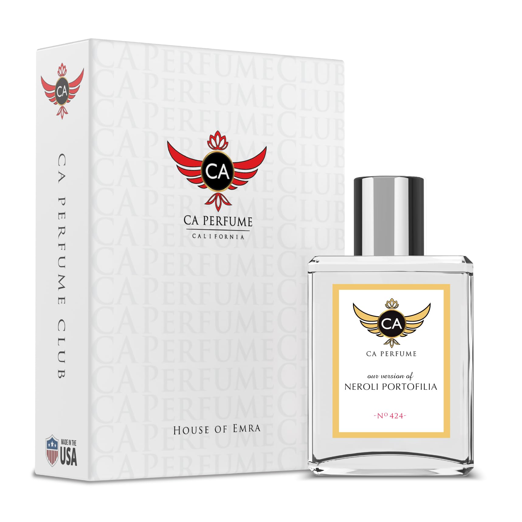 CA Perfume Neroli Portofilia bottle front shows a fresh unisex citrus aroma for everyday wear.