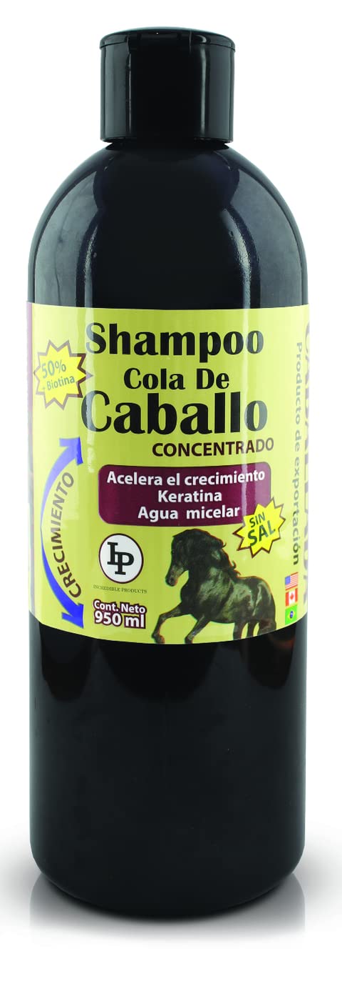 CABALLADO salt-free shampoo bottle pour for gentle daily cleansing.