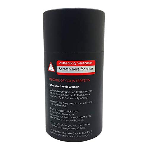 Caboki Natural Blonde shade blends with light hair for discreet coverage.