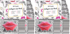 CACASO crystal lip mask rose pink, 50pc per pack, for hydrated lips.