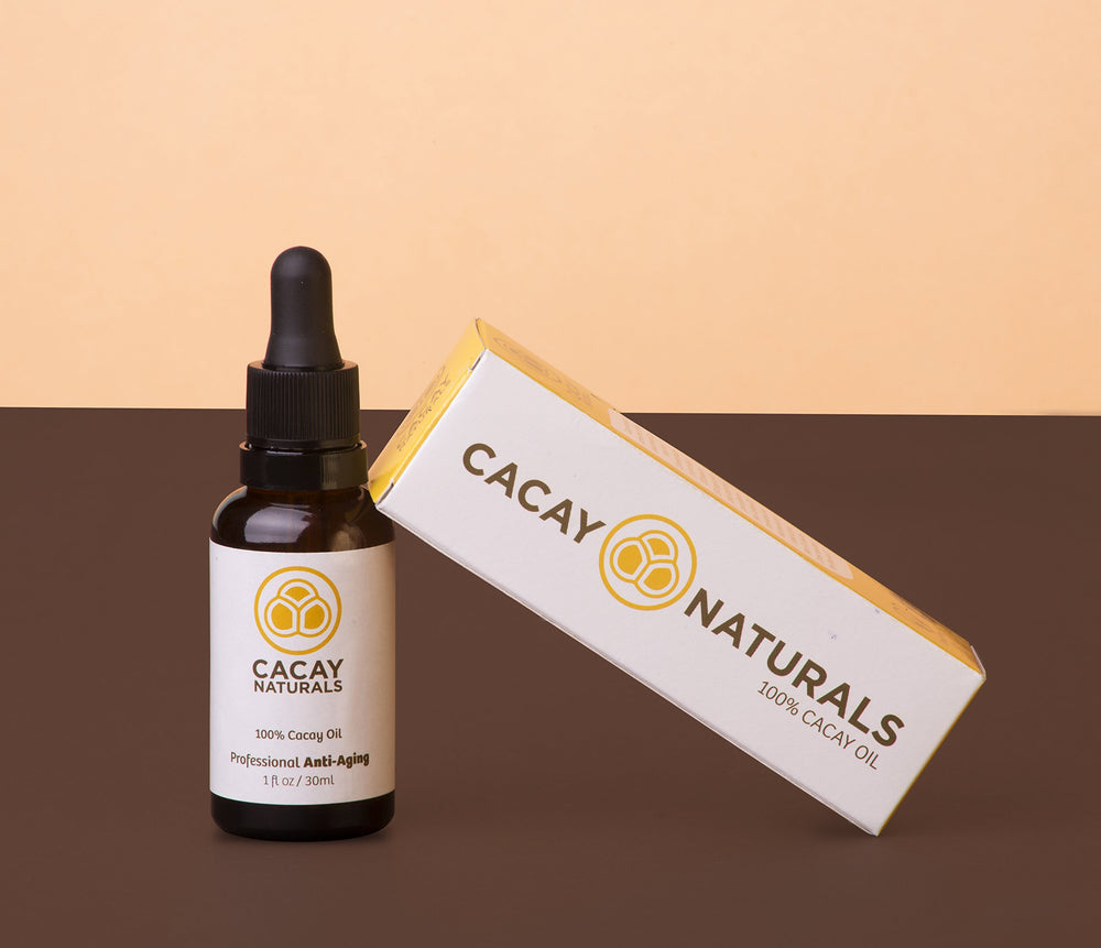 Cacay Naturals packaging and natural label for purity.
