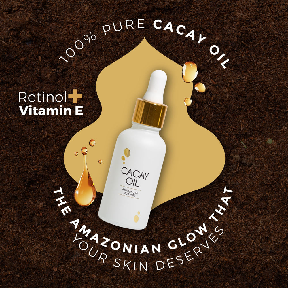Cacay Pure bottle used on hair and nails for conditioning.