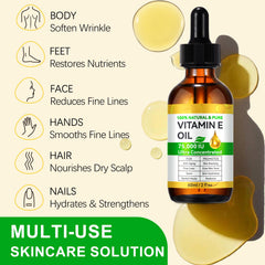Cacukn Vitamin E Oil used on body after shower for softness.