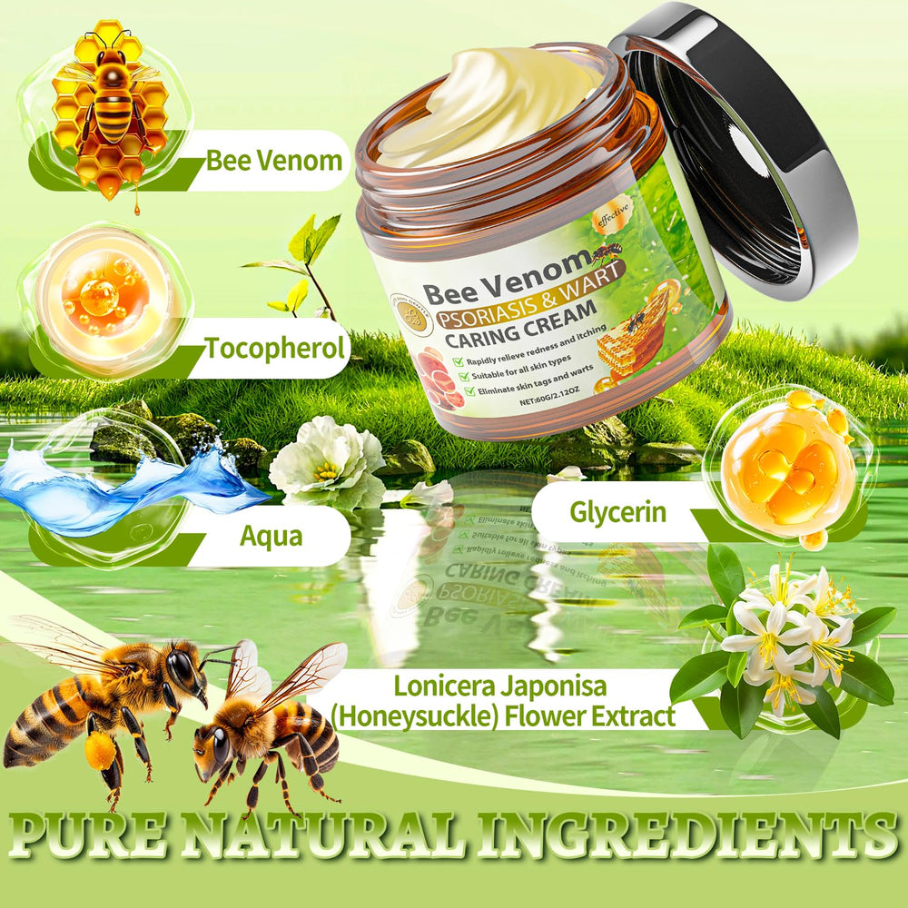 Caderno Inteligente Bee Venom Cream helps balance dry skin and texture