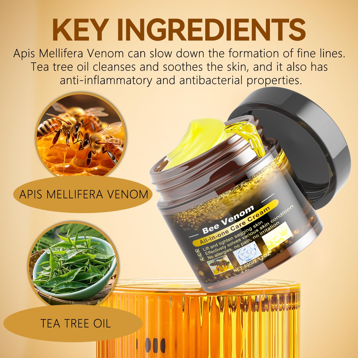 Smooth, non-sticky finish after quickly absorbing gel texture.