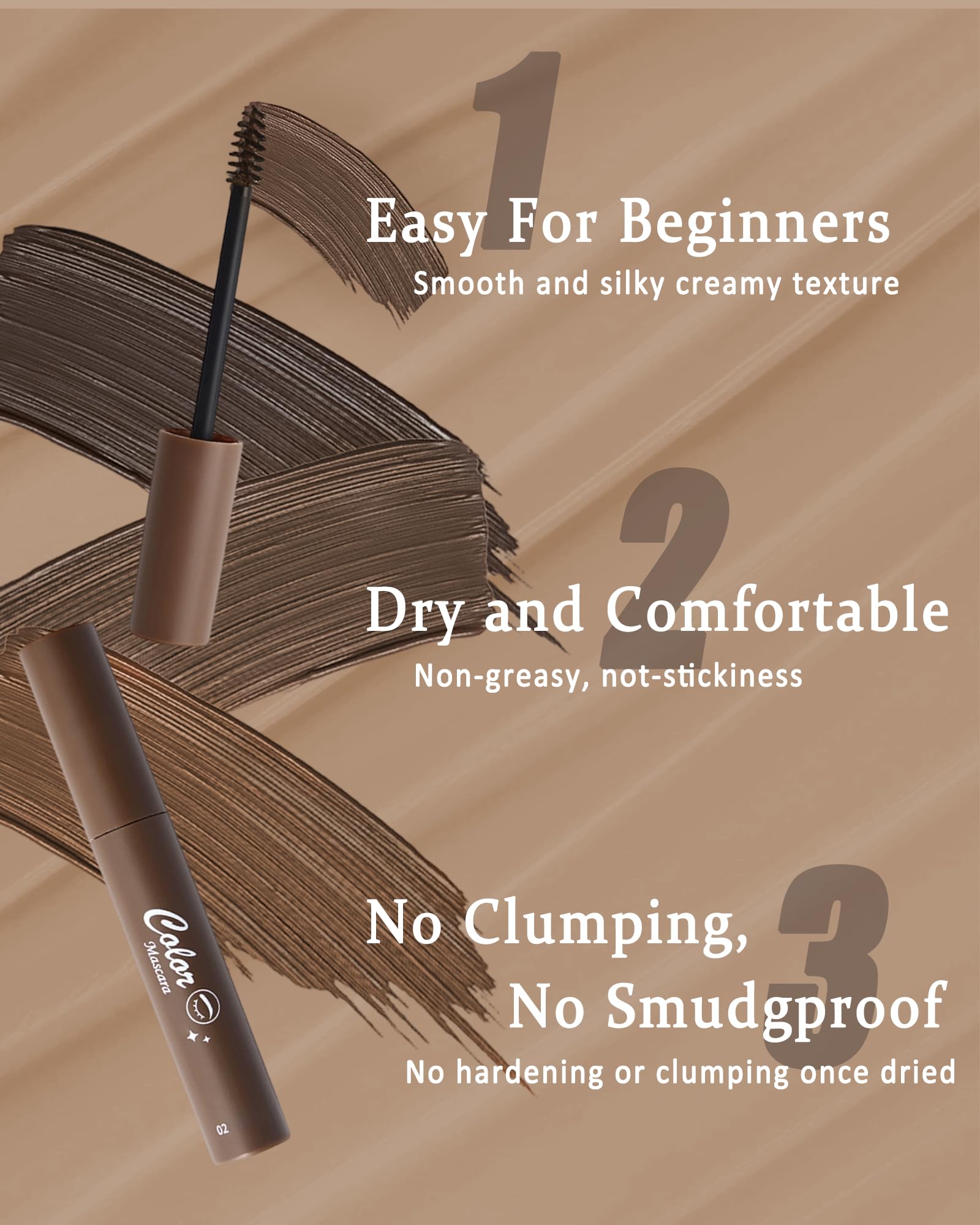 Caedelfly brow gel spool brush distribution shows even product pickup.