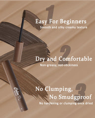 Caedelfly brow gel spool brush distribution shows even product pickup.