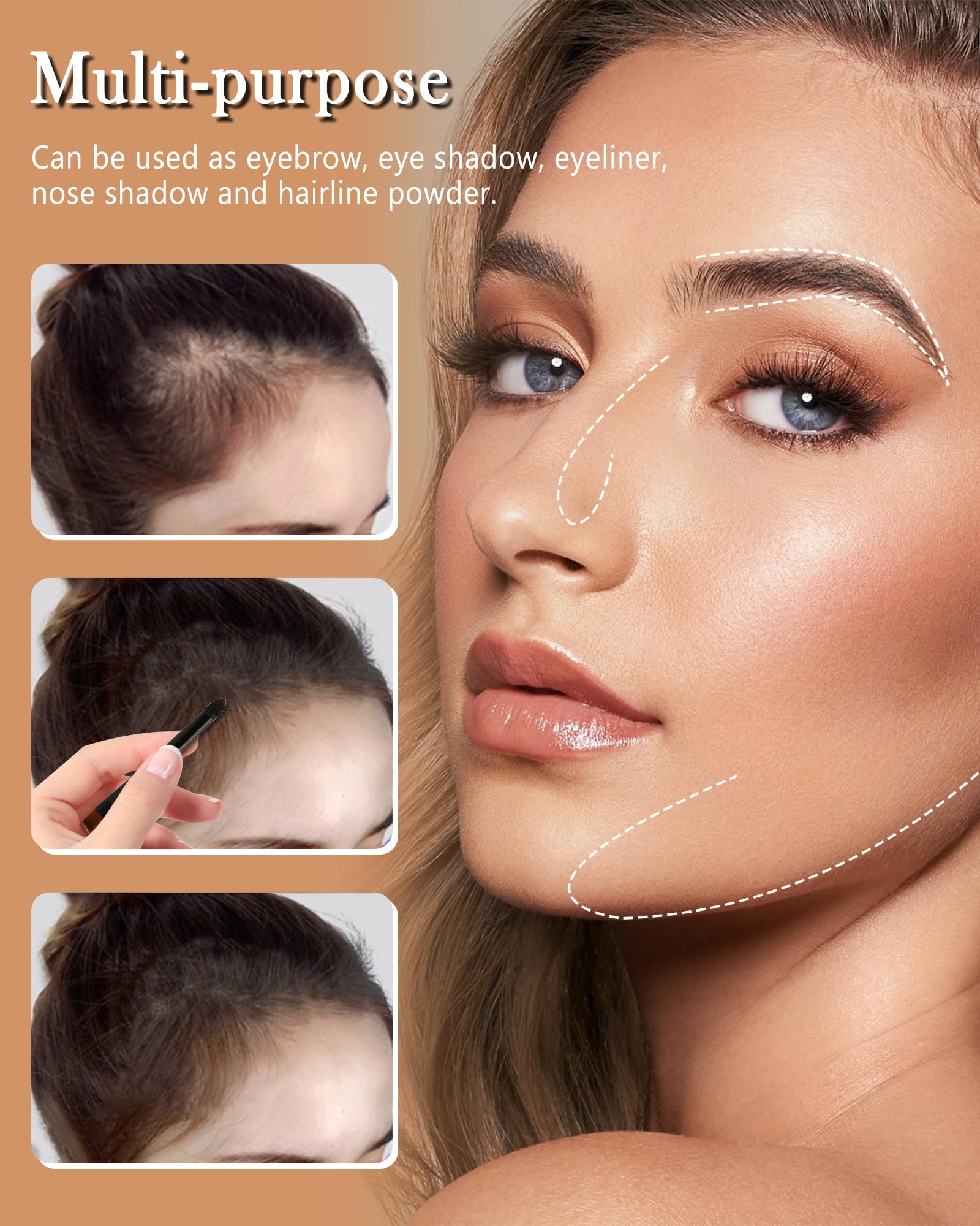 Caedelfly brow kit doubles as eyeshadow for subtle enhancement.