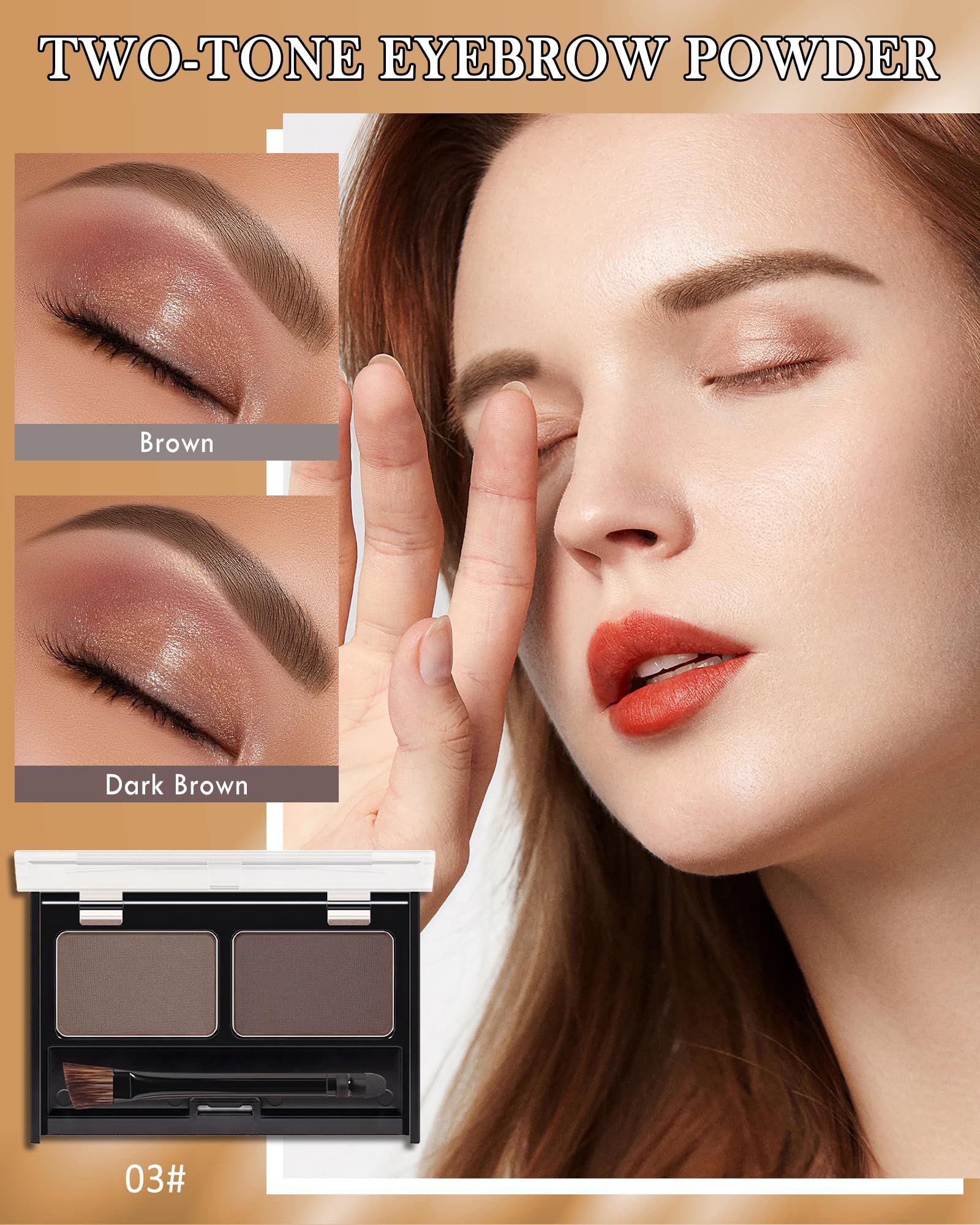Caedelfly double-ended brow brush for precise outlining and filling.