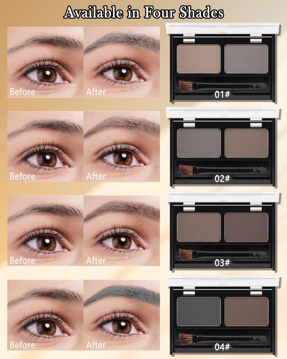 Caedelfly compact brow kit ideal for travel and on-the-go.